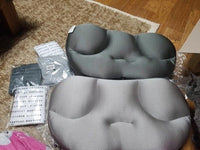 HKM-240211 Bodyluv Butterfly Pillow - 3D Ergonomic Design for Comfortable Sleep - Washable Microair Ball Filler - Available in Light Grey & Dark Grey