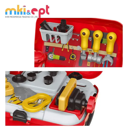 KTX-240211 Kids Pretend Play Tool Set with Chainsaw, Wrench, and Screwdriver - Engaging Educational Toy for Ages 2-7