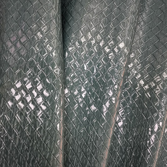 HKM-240211 Pearlescent Braided PU Leather - 0.9mm Thickness, 137cm Wide for Shoes, Furniture, and More