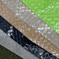 HKM-240211 Pearlescent Braided PU Leather - 0.9mm Thickness, 137cm Wide for Shoes, Furniture, and More
