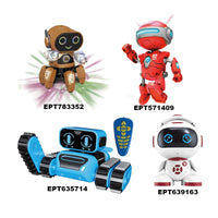 HKM-240339 Educational Interactive Inductive Robot Toy for Kids Ages 2-7, Musical and Sound Features, Battery Operated