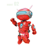 HKM-240339 Educational Interactive Inductive Robot Toy for Kids Ages 2-7, Musical and Sound Features, Battery Operated