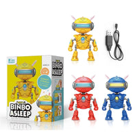 HKM-240339 Educational Interactive Inductive Robot Toy for Kids Ages 2-7, Musical and Sound Features, Battery Operated