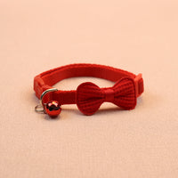 HKM-240403 Cute Bowknot Cotton-Filled Pet Collar in Various Colors