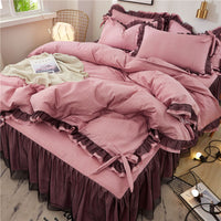 HKM-240531 Cotton Lace Bedspread Set for 1.5x2.0, 1.8x2.0, and 2.0x2.2 Meter Beds