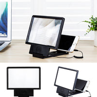 HKM-240595 Universal 3D Eye Protection Mobile Phone Magnifying Glass Screen Amplifier - Ideal for Desktop Use