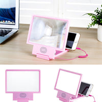 HKM-240595 Universal 3D Eye Protection Mobile Phone Magnifying Glass Screen Amplifier - Ideal for Desktop Use