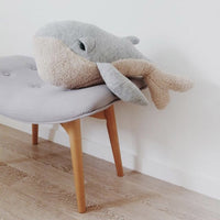HKM-240659 Super Soft Whale Dolphin Pillow for Babies - Plush Marine Animal Throw Pillow