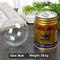 HKM-240659 Transparent Hollow Plastic Ball - Clear PS Decorative Sphere for Crafts and Holiday Decor