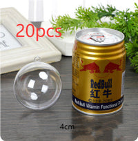 HKM-240659 Transparent Hollow Plastic Ball - Clear PS Decorative Sphere for Crafts and Holiday Decor