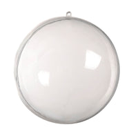 HKM-240659 Transparent Hollow Plastic Ball - Clear PS Decorative Sphere for Crafts and Holiday Decor