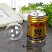 HKM-240659 Transparent Hollow Plastic Ball - Clear PS Decorative Sphere for Crafts and Holiday Decor