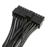 HKM-240723 Dual Power Supply Extension Cord with 24PIN Connector - 0.3M Black Cable