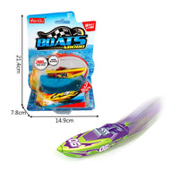 HKM-240787 Water Race Track with Speed Boat Toys for Indoor Electric Fishing Game, Suitable for Kids 2-4 Years