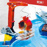 HKM-240787 Water Race Track with Speed Boat Toys for Indoor Electric Fishing Game, Suitable for Kids 2-4 Years