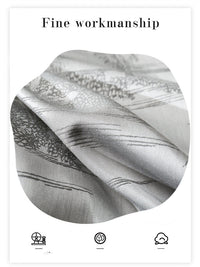 HKM-240851 Tencel Yarn Weaving Jacquard Grey 4-Piece Bedding Set