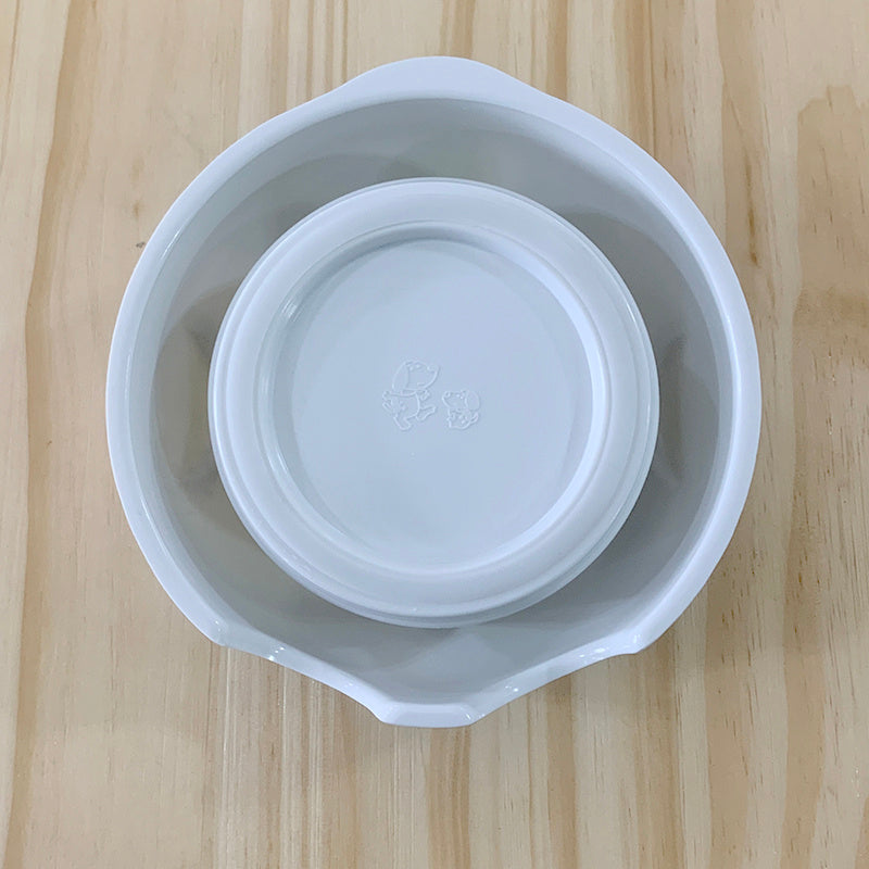 HKM-241043 Small Melamine Dog Food Bowl with Fun Patterns – Suitable for Dogs 8 to 25 lbs, 500ML Capacity