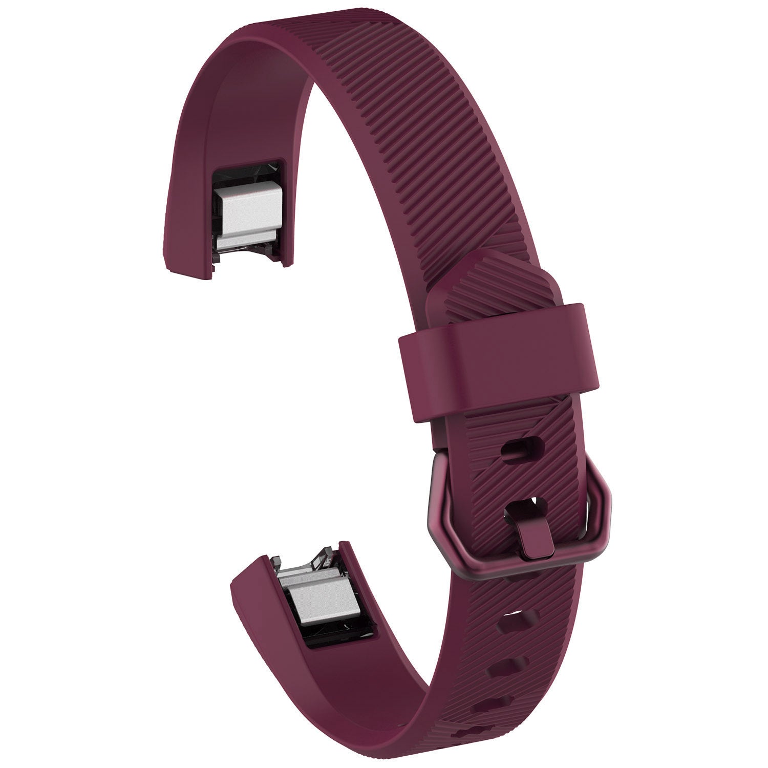 HKM-241043 Twill Silicone Replacement Strap Compatible with Fitbit Alta - Various Colors Available