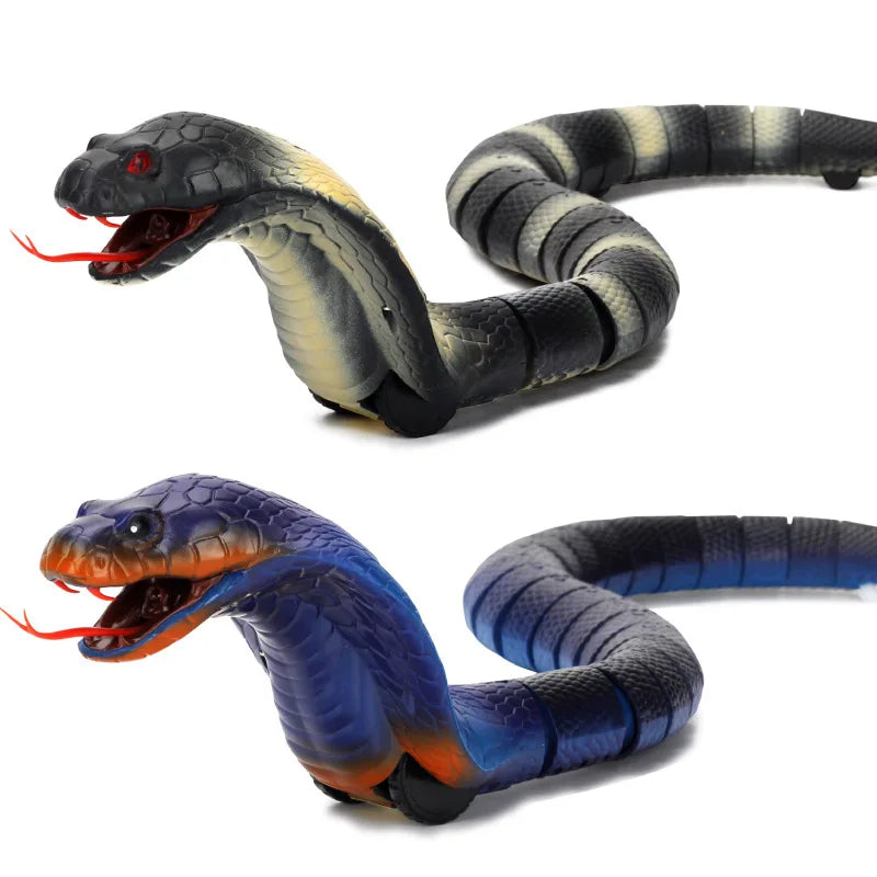 HKM-241107 Remote Control Electric Cobra Snake Toy, Rechargeable Rattlesnake Simulation for Ages 6 and Up