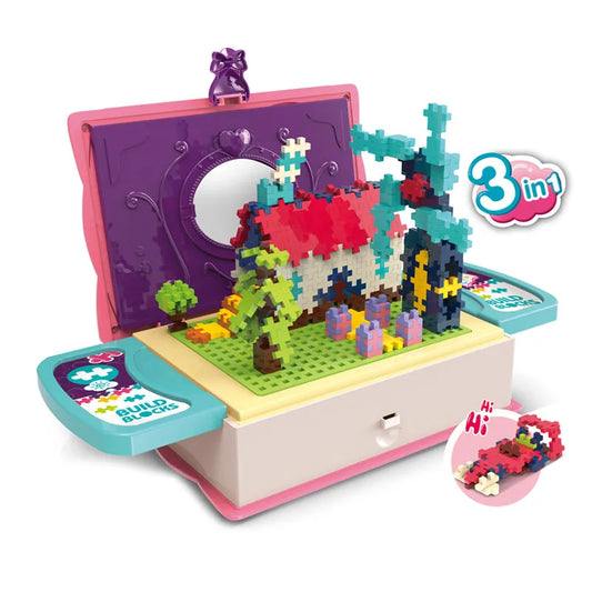 3-in-1 Magic Building Block Set for Kids - Educational Dinosaur Construction Toy, 20 Pieces