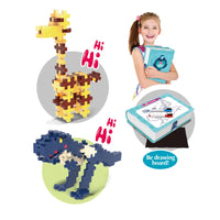 HKM-241171 3-in-1 Magic Building Block Set for Kids - Educational Dinosaur Construction Toy, 20 Pieces