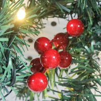 HKM-241299 2.7 Meter Green PVC Christmas Rattan Decoration with Lights