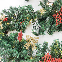 HKM-241299 2.7 Meter Green PVC Christmas Rattan Decoration with Lights