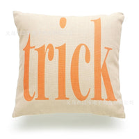 HKM-241363 Halloween Decorative Pillowcase for Living Room, Bedroom, and More - Cotton and Linen Blend, 45x45cm