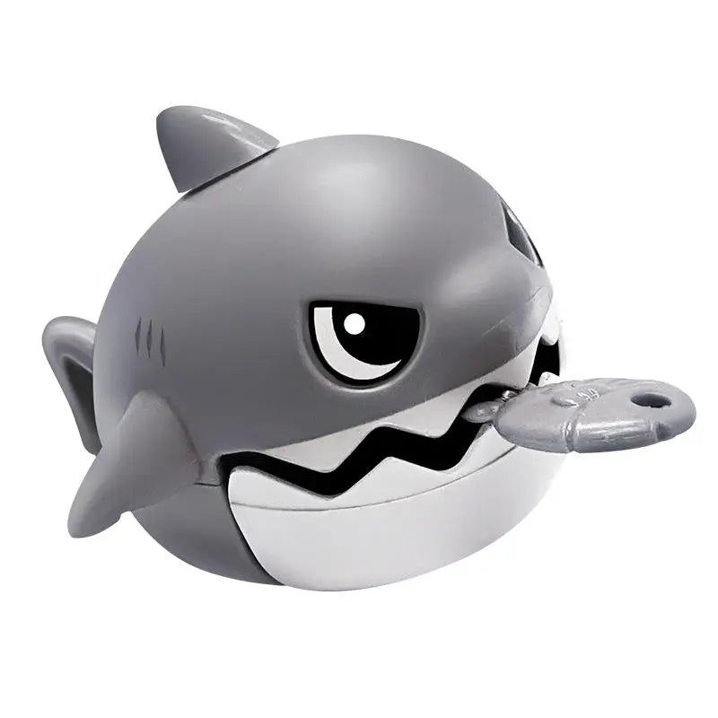 HKM-241363 Interactive Pull Line Shark Keyring Toy – Cute Miniature Shark Pendant for Key Holders