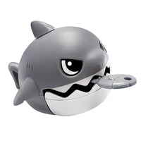 HKM-241363 Interactive Pull Line Shark Keyring Toy – Cute Miniature Shark Pendant for Key Holders