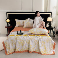 HKM-241683 Cooling Washed Tencel Summer Duvet Set - Four Piece, Multiple Sizes Available