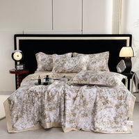 HKM-241683 Cooling Washed Tencel Summer Duvet Set - Four Piece, Multiple Sizes Available