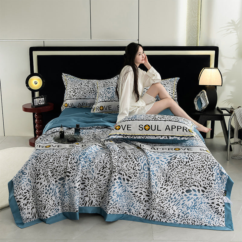 HKM-241683 Cooling Washed Tencel Summer Duvet Set - Four Piece, Multiple Sizes Available