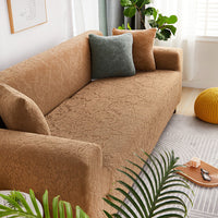 HKM-241747 Universal Four Seasons Thick Polyester Sofa Cover in Modern Solid Color