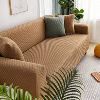 HKM-241747 Universal Four Seasons Thick Polyester Sofa Cover in Modern Solid Color