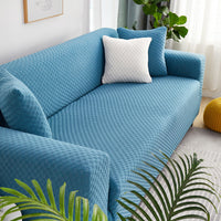 HKM-241747 Universal Four Seasons Thick Polyester Sofa Cover in Modern Solid Color