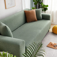 HKM-241747 Universal Four Seasons Thick Polyester Sofa Cover in Modern Solid Color
