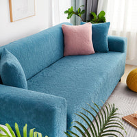 HKM-241747 Universal Four Seasons Thick Polyester Sofa Cover in Modern Solid Color