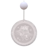 HKM-241811 Battery-Powered LED Hanging Light with Snowflake and Elk Ornaments for Holiday Decor