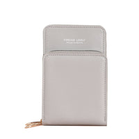 HKM-241939 Korean Style Touch Screen Mini Wallet in PU Leather with Zipper Closure and Multiple Color Options