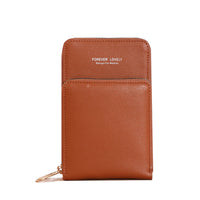 HKM-241939 Korean Style Touch Screen Mini Wallet in PU Leather with Zipper Closure and Multiple Color Options