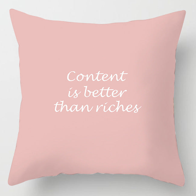 HKM-242067 Modern Floral Peach Skin Cushion Cover - 45x45cm, Soft Polyester Design