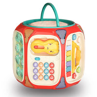 HKM-242259 8-in-1 Multifunctional Sensory Activity Cube for Babies - Educational Learning Toy for Ages 0-24 Months