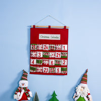 HKM-242451 Christmas Hanging Bag for Doll Calendar Storage - Non-Woven Fabric, Handcrafted Design