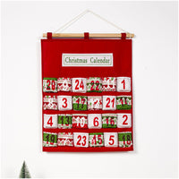 HKM-242451 Christmas Hanging Bag for Doll Calendar Storage - Non-Woven Fabric, Handcrafted Design