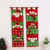 HKM-242451 Christmas Hanging Bag for Doll Calendar Storage - Non-Woven Fabric, Handcrafted Design