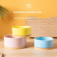 HKM-242451 Constant Temperature Cat Ceramic Pet Heating Drinking Bowl