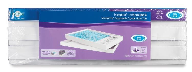 HKM-242515 Automatic Crystal Litter Box Replacement Set - 3 Plastic Boxes
