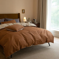 HKM-242515 Jacquard Cotton Quilt Cover Set - Striped Pure Cotton Bedding for 1.2m to 2.0m Beds