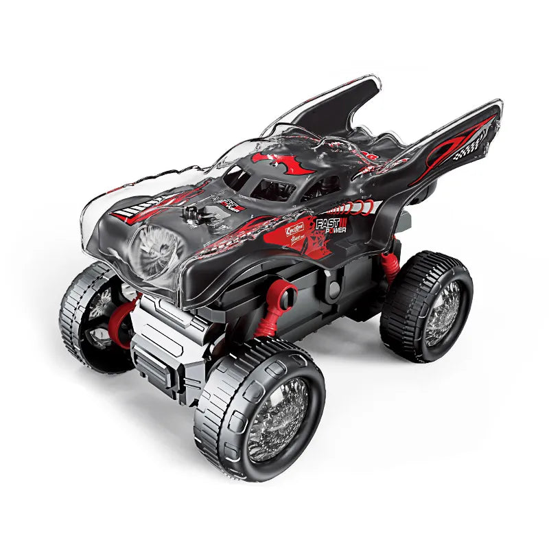 HKM-242643 Cool Electric Spray Light Stunt Car for Kids, Battery Operated with Music and Lights